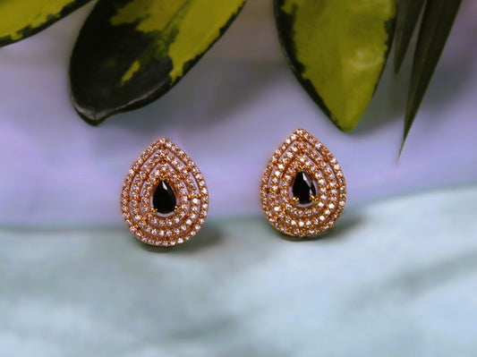 Black Subhashini Studs