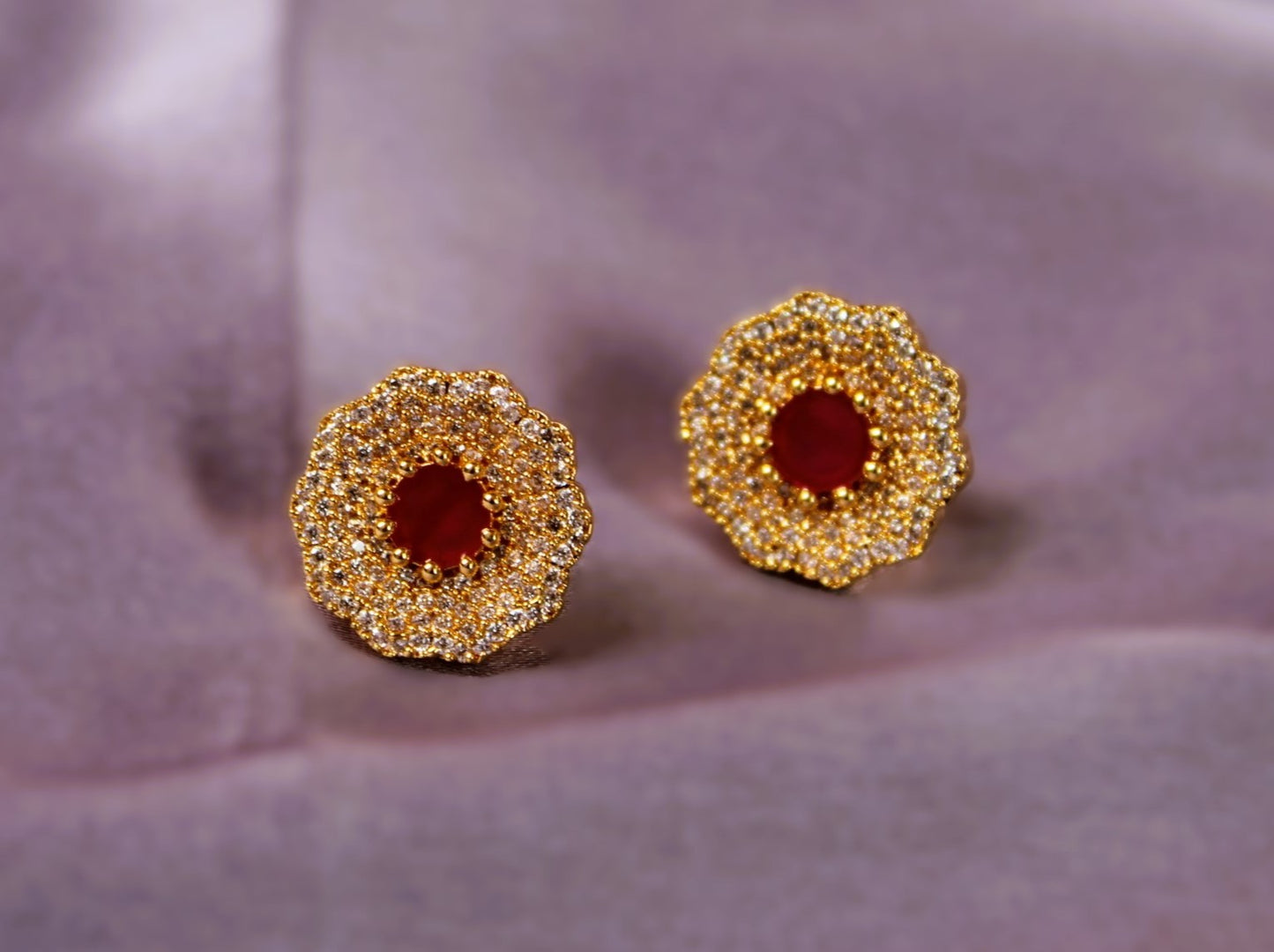 Pink Harshini Studs