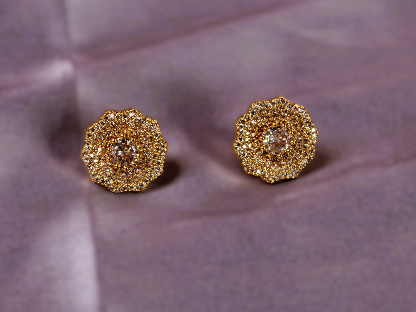 White Harshini Studs