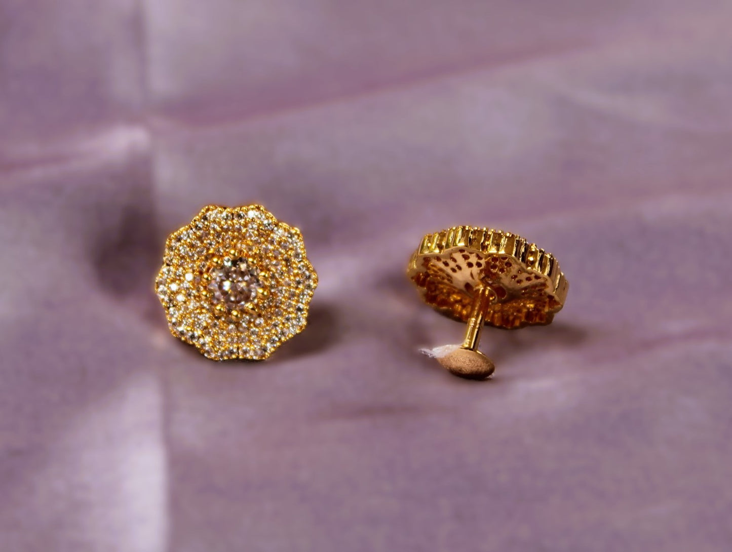 White Harshini Studs