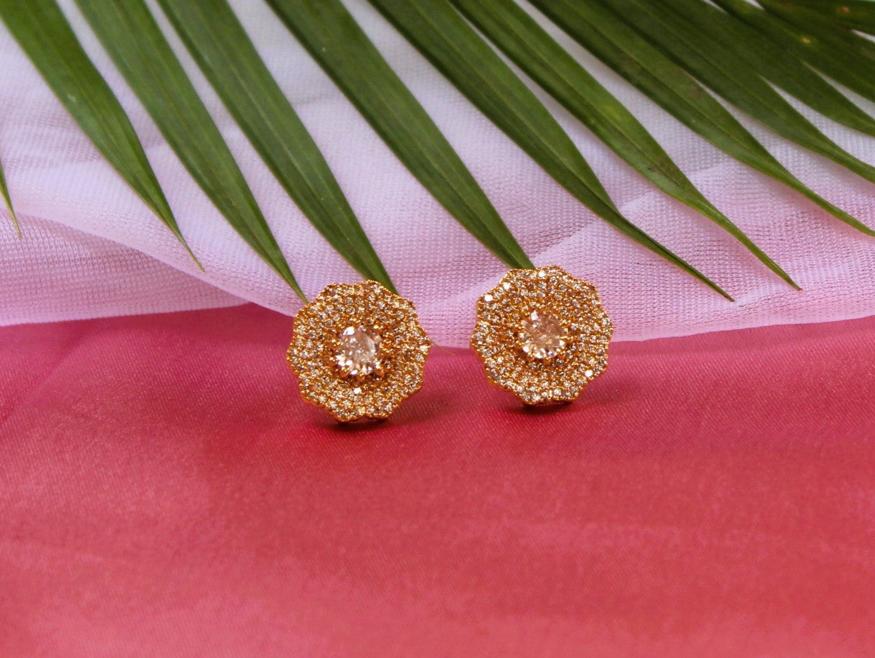 White Harshini Studs