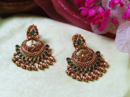 Green Harini Chandbalis