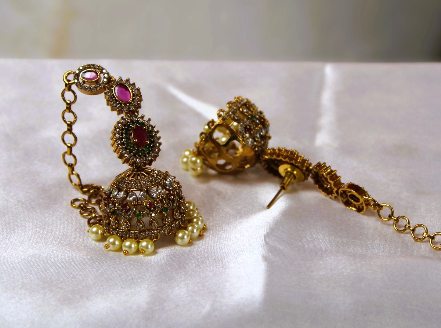 Golden Chaitalee Jhumkis