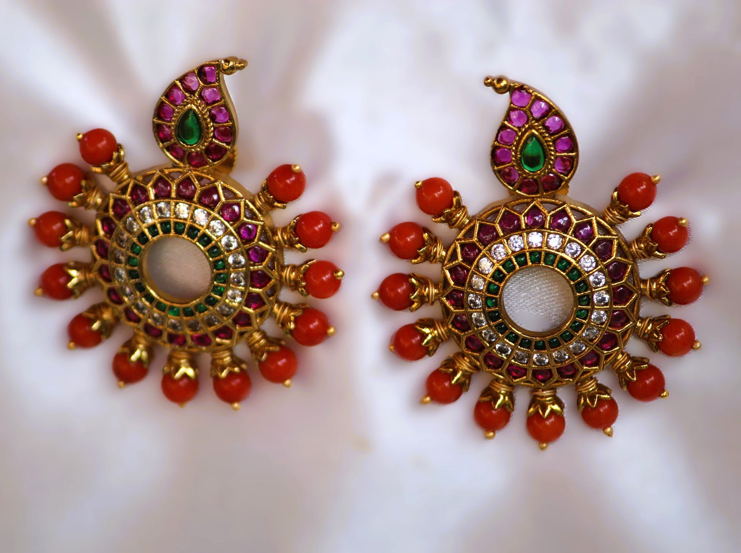 Pink Urvashi Studs