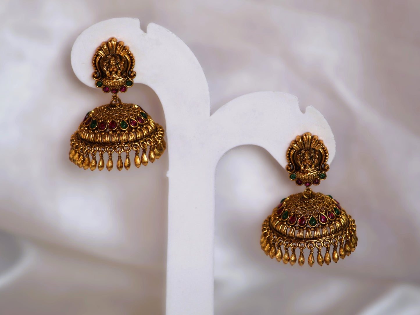 Golden Maheshwari Temple Jhumkis