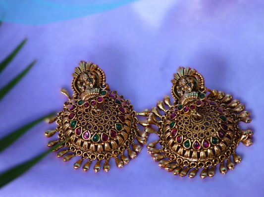 Golden Maheshwari Temple Jhumkis