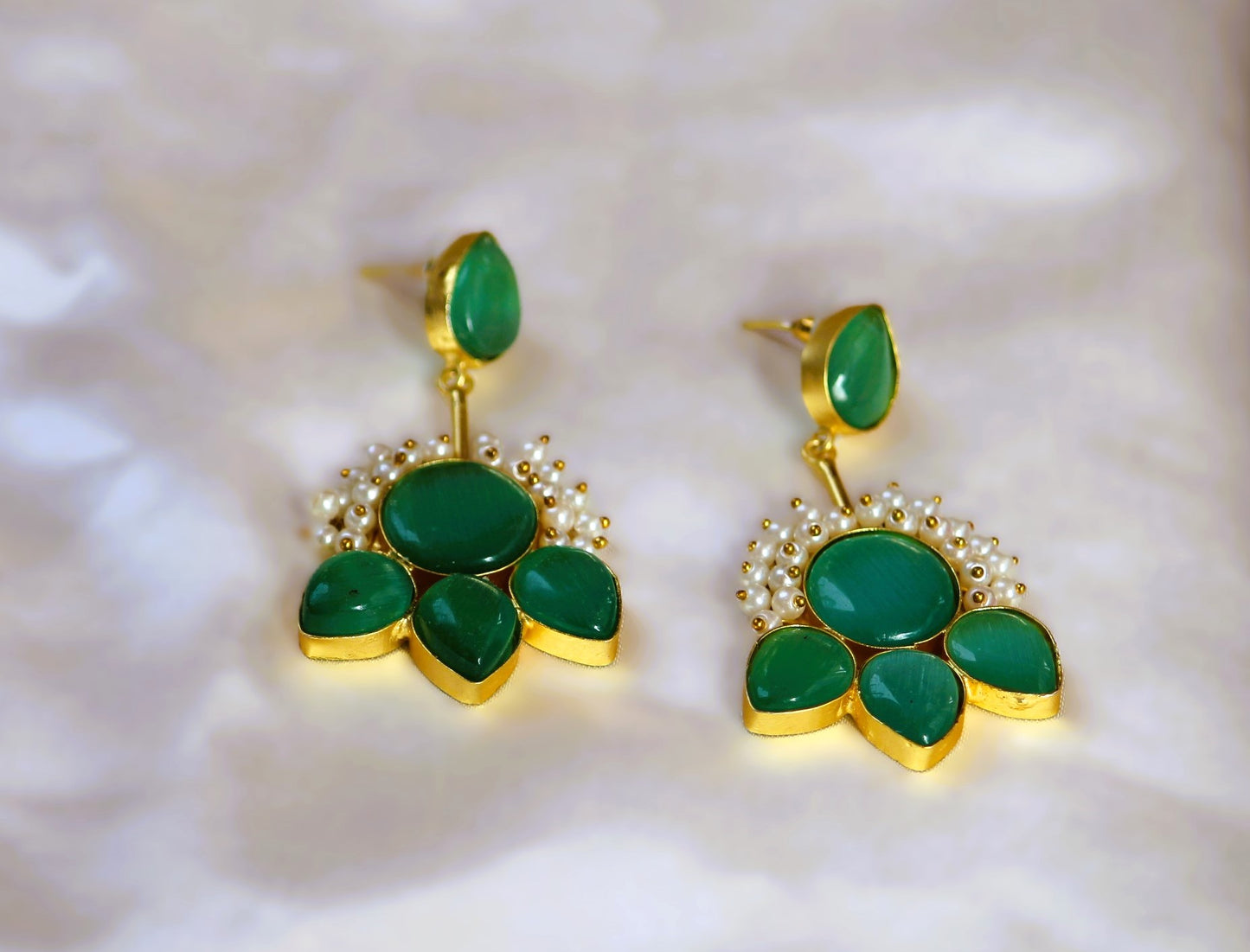 Mint Green Keshika Danglers