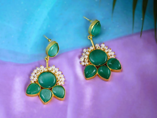Mint Green Keshika Danglers