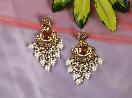 White Atiksha Chandbalis