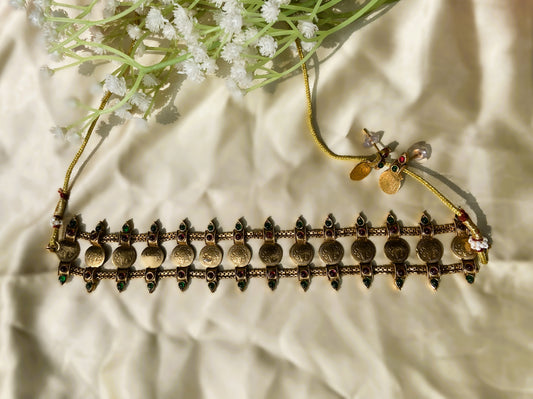 Multicolor Grishma Antique Jewellery Set