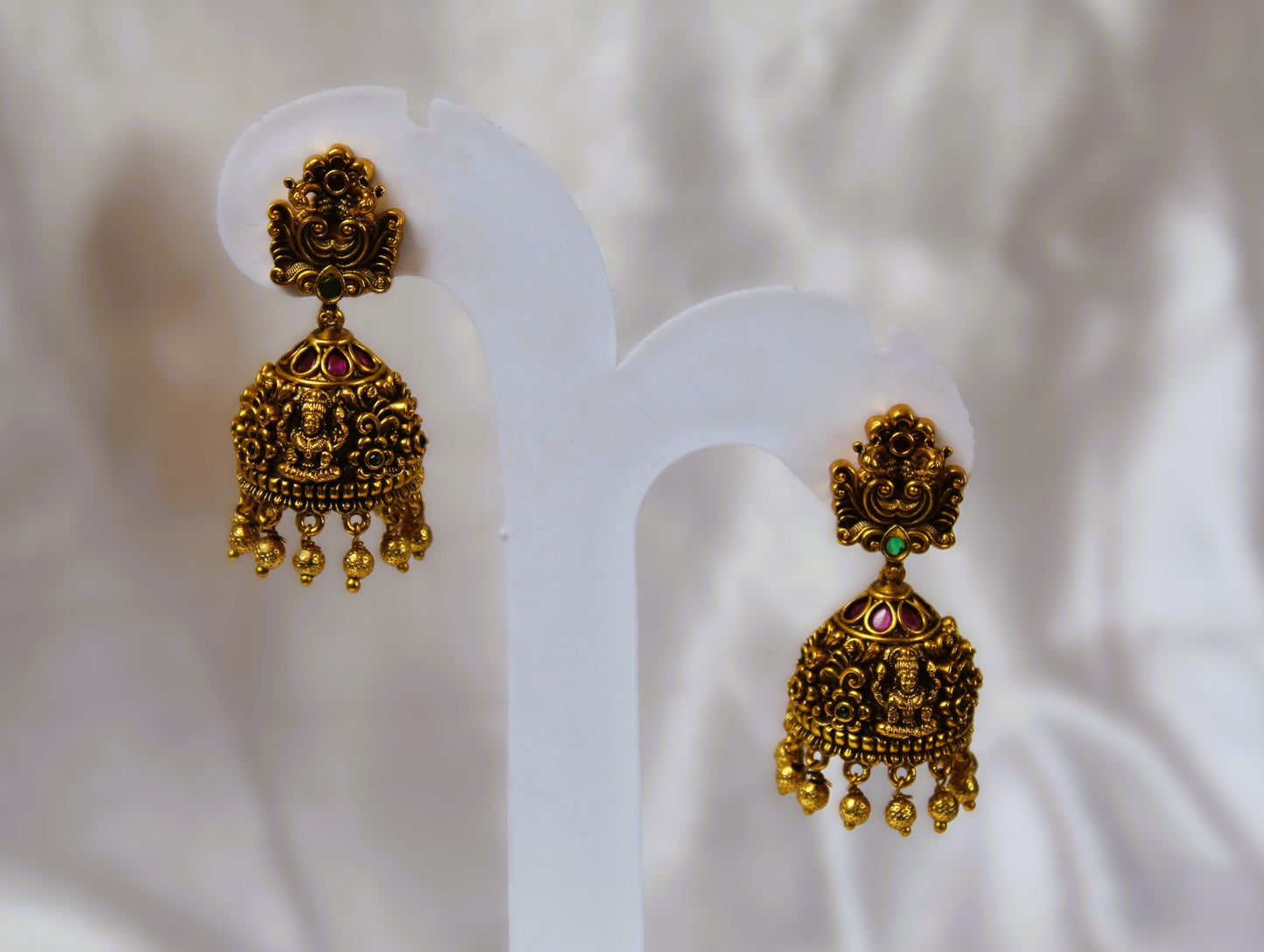 Golden Shubhiksha Temple Jhumkis