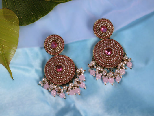 Blush Pink Swaroopa Danglers