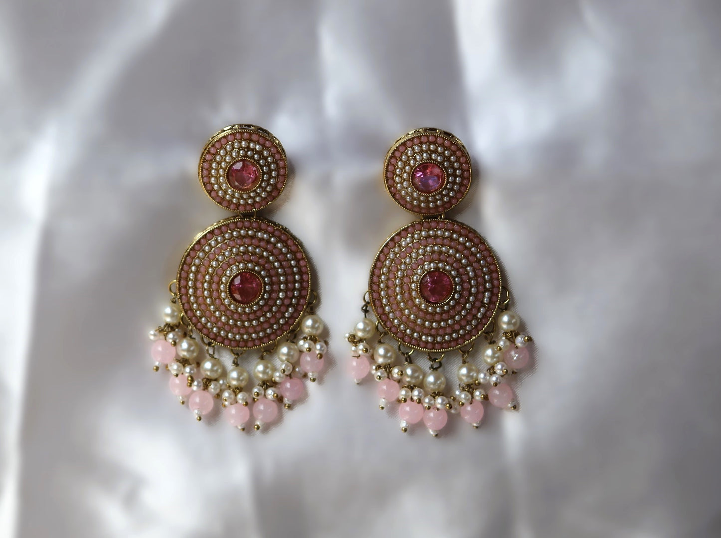 Blush Pink Swaroopa Danglers