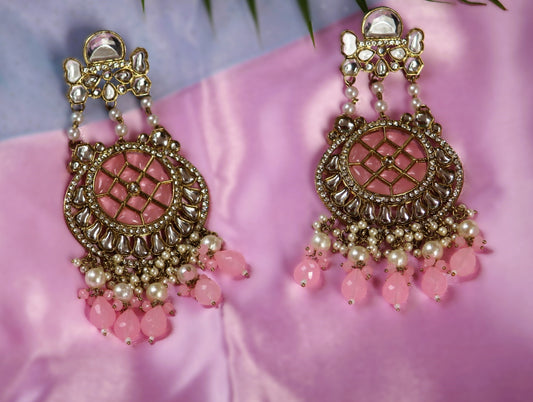 Baby Pink Aaravi Danglers