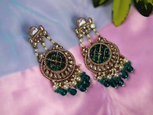 Green Aaravi Danglers