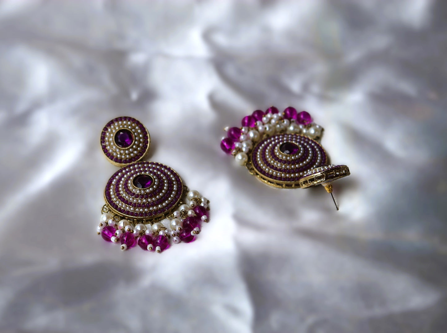 Magenta Swaroopa Danglers