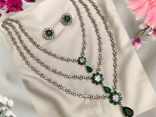 Green Sumegha Victorian Jewellery Set