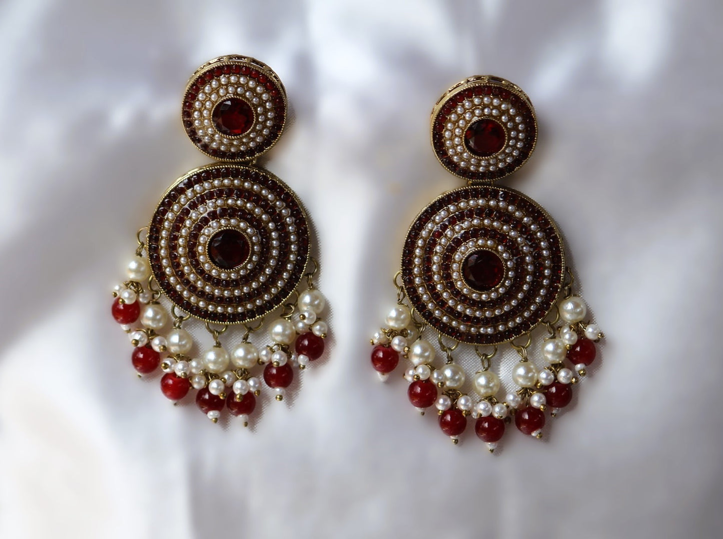 Maroon Swaroopa Danglers