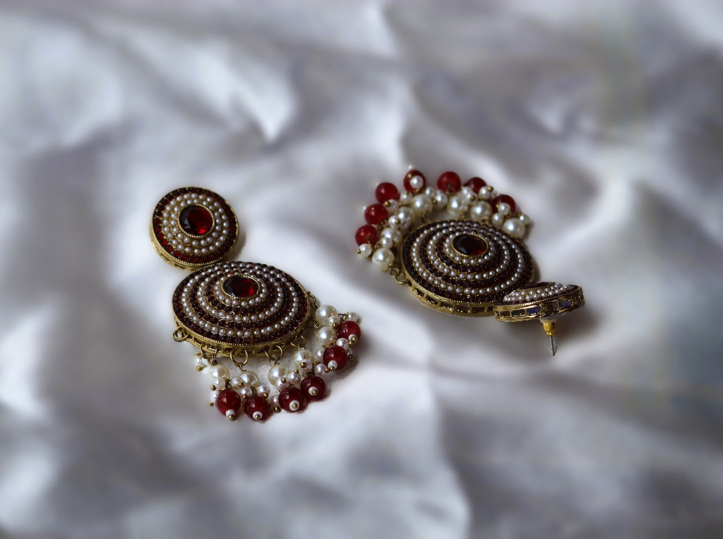 Maroon Swaroopa Danglers