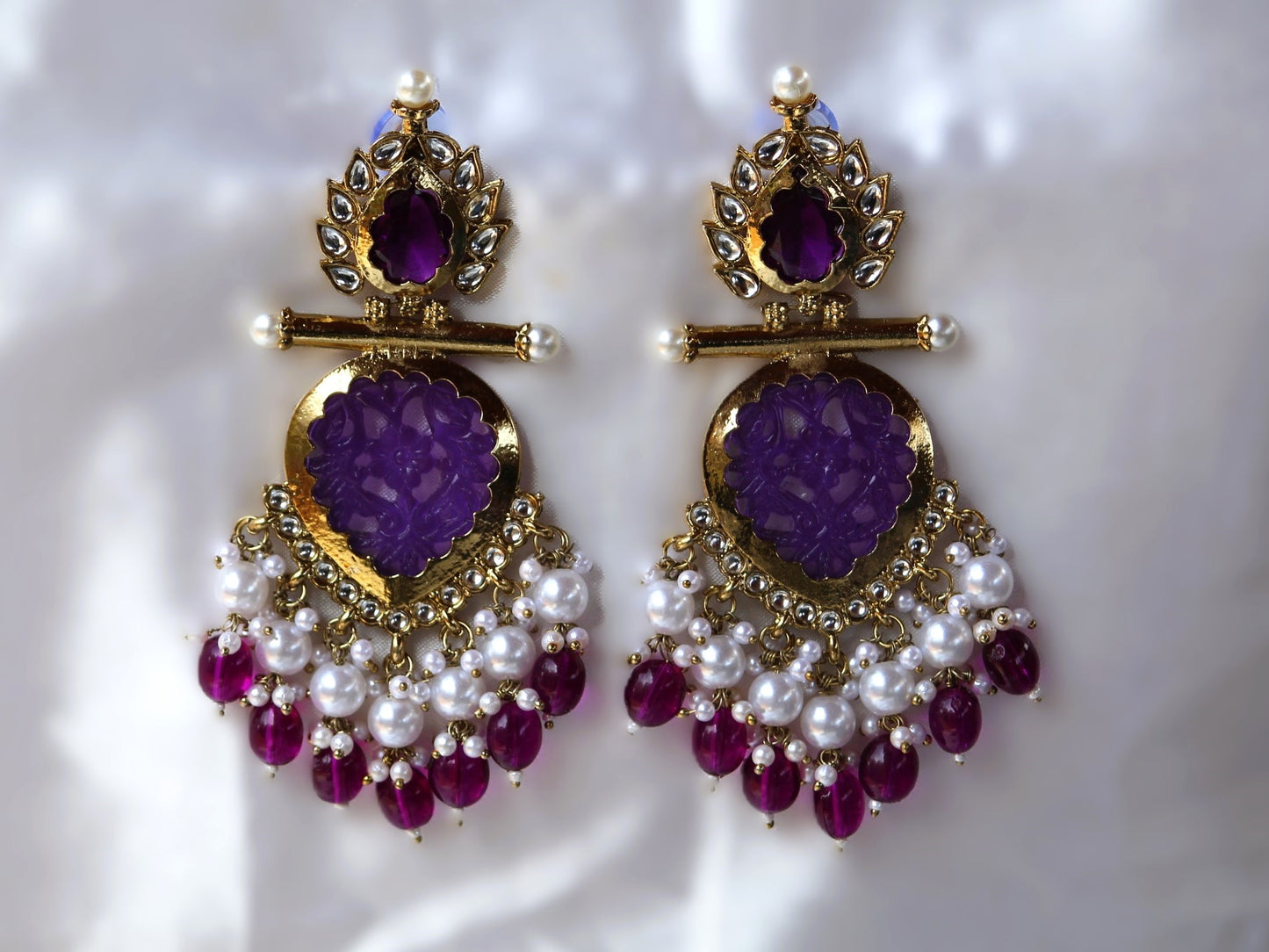 Purple Mayoori Danglers
